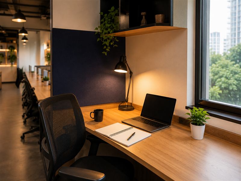 Quiet study corner at SyncZone